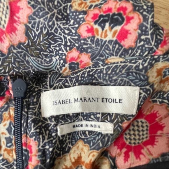 Isabel Marant Etoile sevan Slavic flower gathered floral Skirt 18498 - Picture 13 of 16